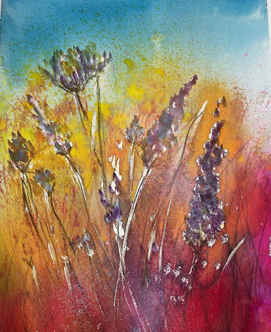 Mixed Media -Wild Flowers