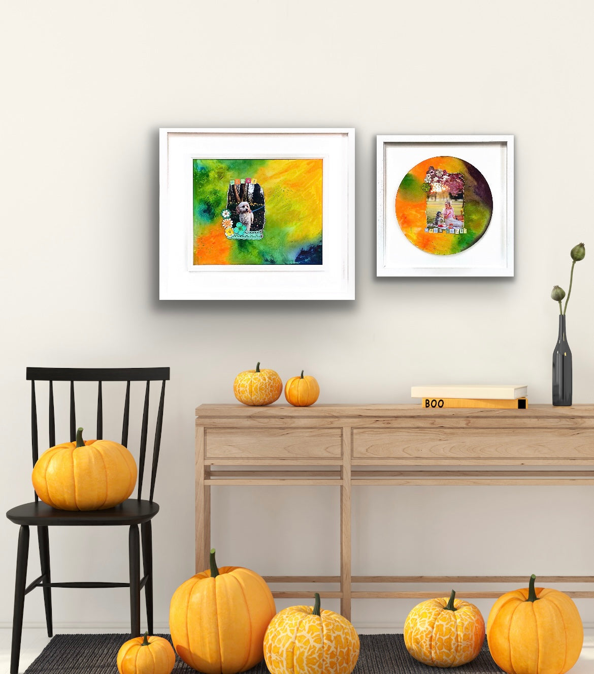 Pet Art-Circular Disk Canvas