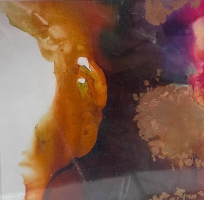 Alcohol Ink -Amber Fire