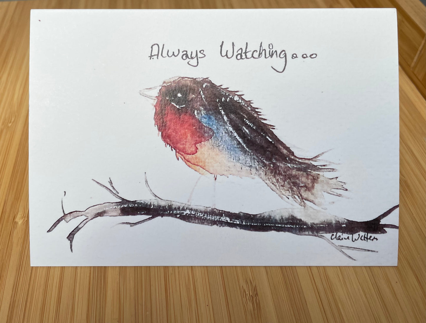 Product-Greeting Card-Robin No 2